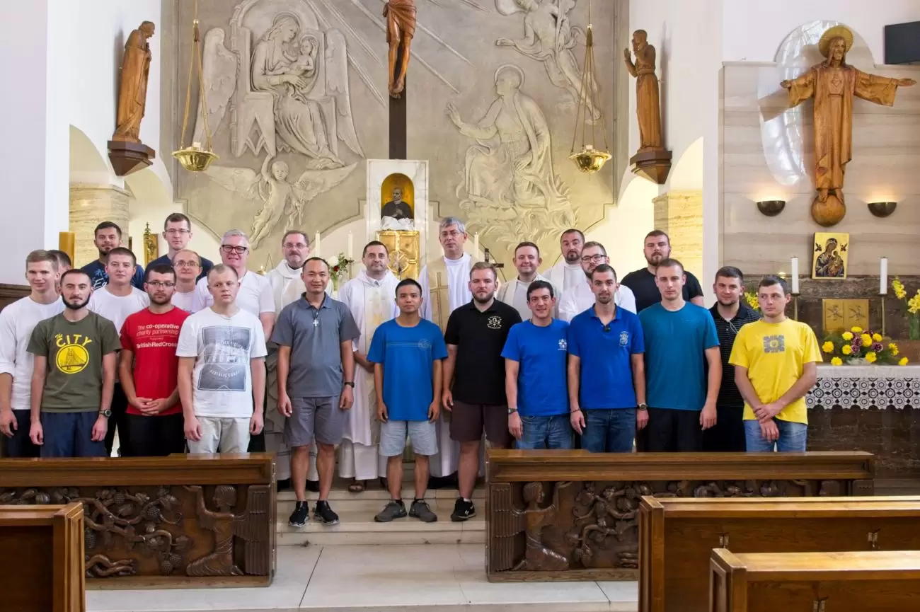Redemptoristé a studenti z celé Evropy v Tasovicích