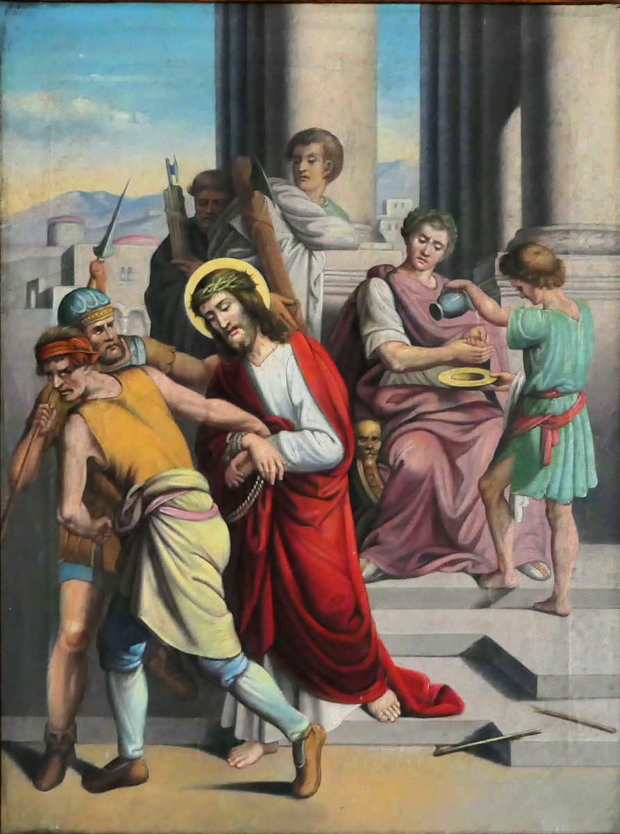1. zastavení: Ježíš nespravedlivě odsouzen na smrt
