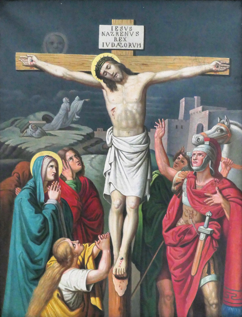 12. zastavení - Pán Ježíš umírá na kříži